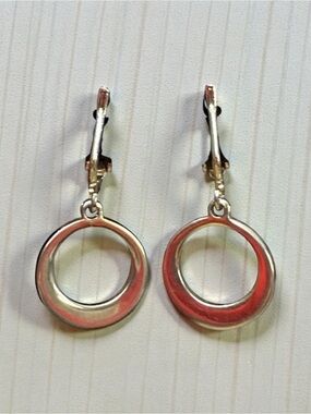 Elegant Gold Hoop Clip On Earrings
